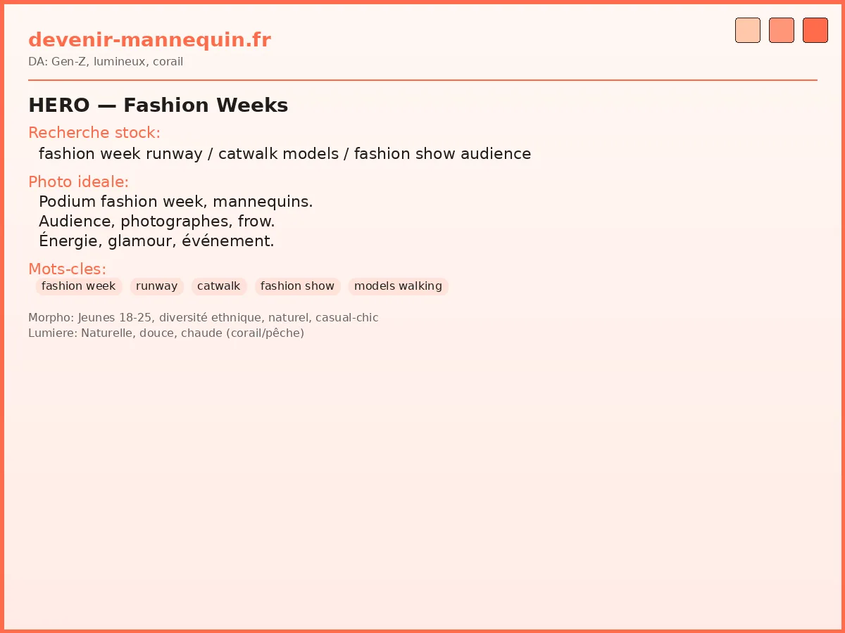 Fashion weeks — podium et défilés de mode