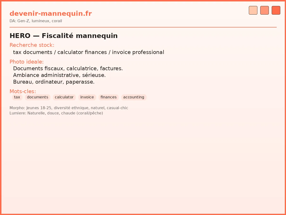 Fiscalité mannequin — impôts et déclarations